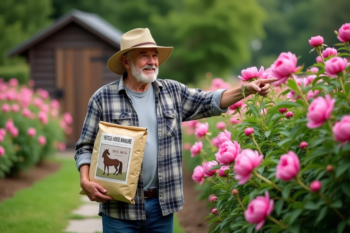 Homme âgé montrant un sac d